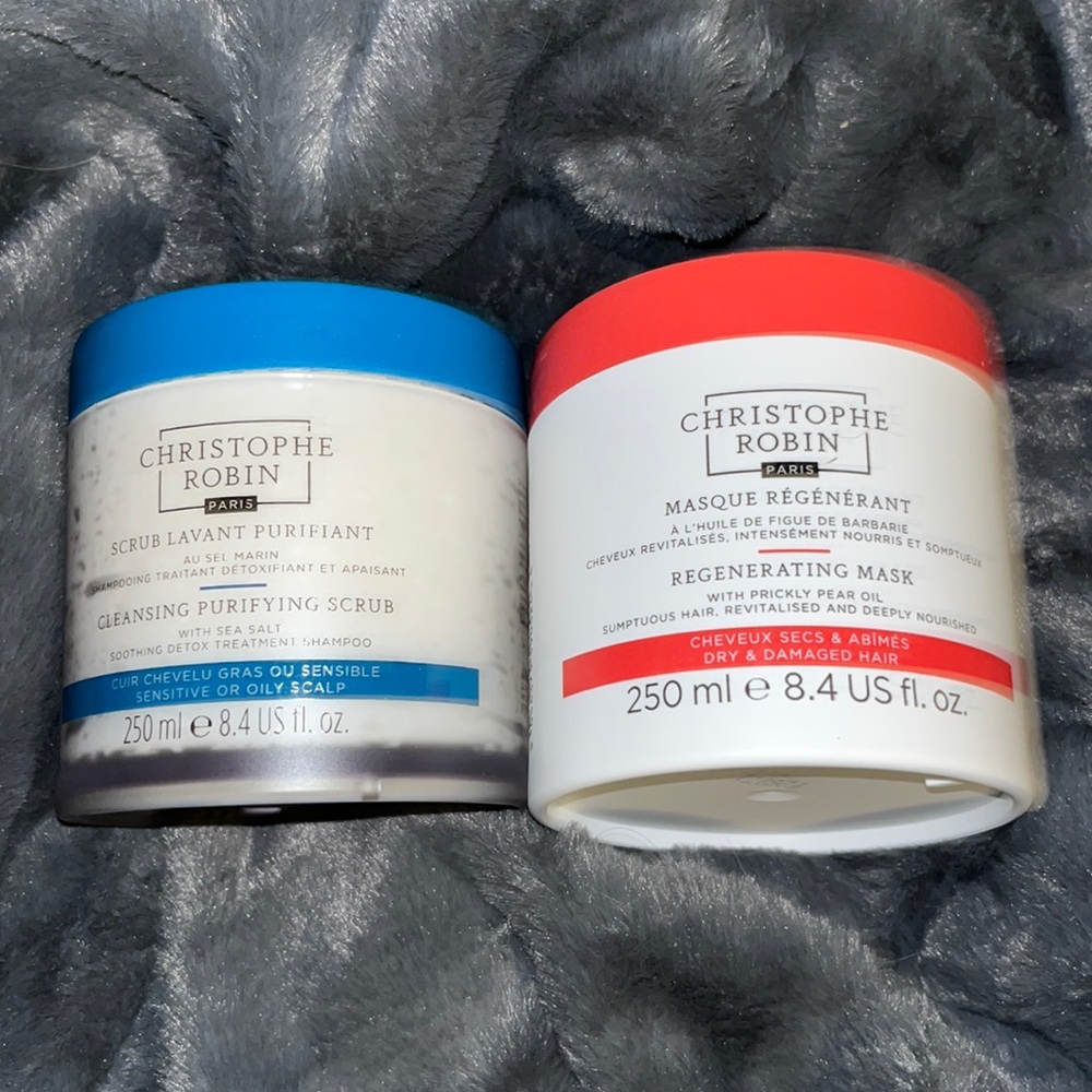 Christopher Robin hair mask and scrub
